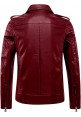 Kids Vintage Asymmetric Zip Lightweight Faux Leather Biker Jacket 